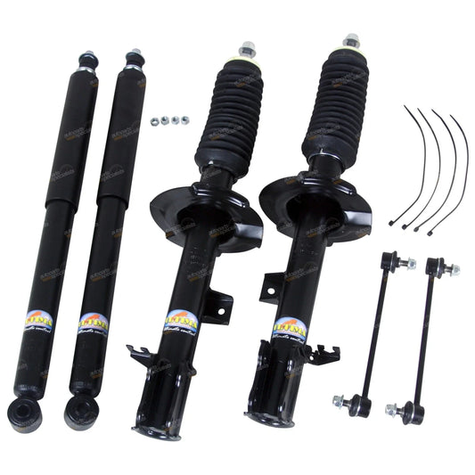 4x Front + Rear Gas Strut / Shock Absorbers for Ford Escape (2001-2010)