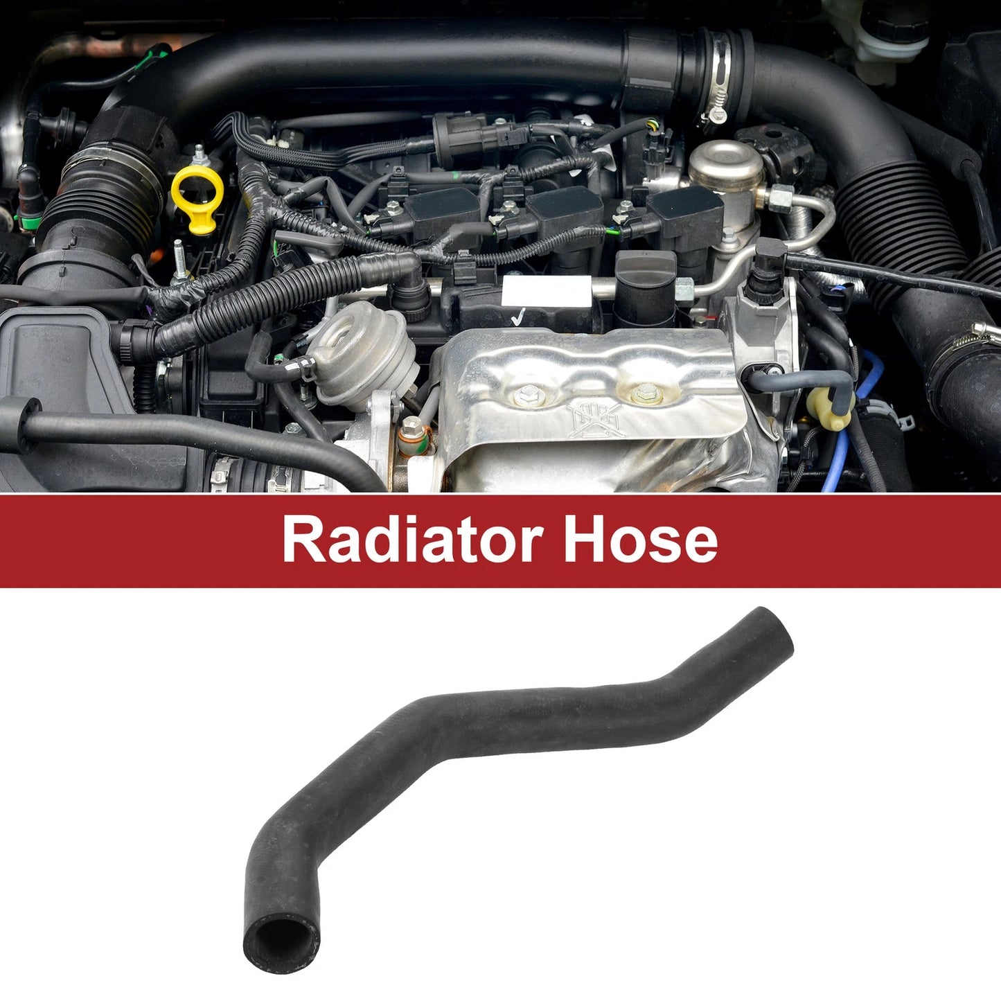Radiator Hose for Toyota FJ Cruiser 4.0L (2007–2014) No. 16572-31170 Rubber
