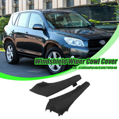Set of 2 Front Left Right Cowl Extension Trim Covers for Toyota RAV4 (2013–2019)