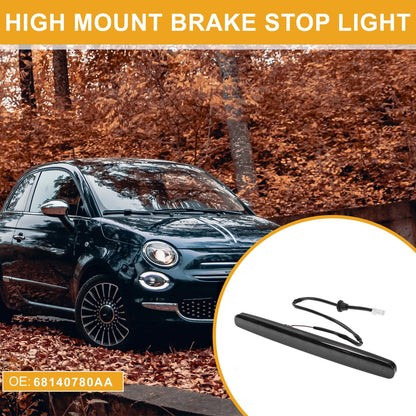 Third Brake Stop Light No.68140780AA for Fiat 500 (2012–2019) ABS Black