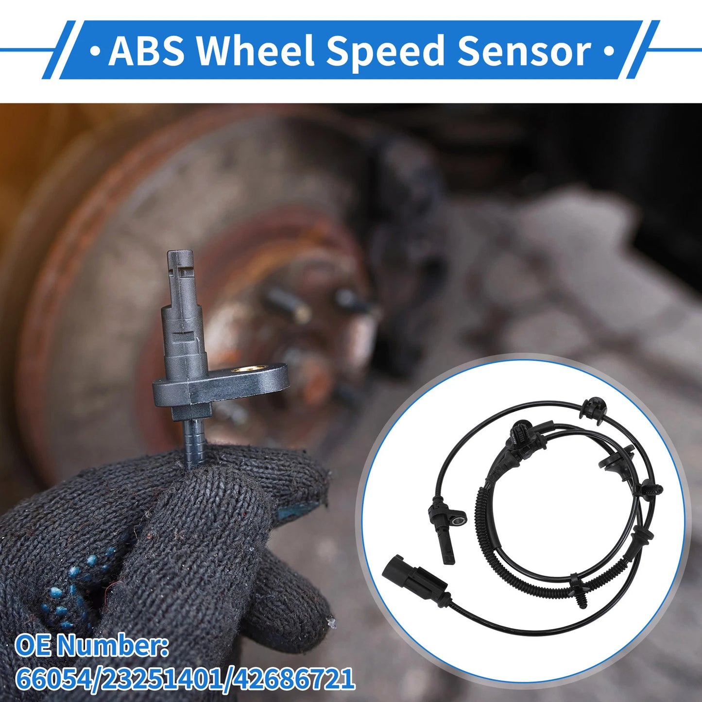 ABS Wheel Speed Sensor for Chevrolet Volt (2011–2015) No. 66054/23251401/42686721