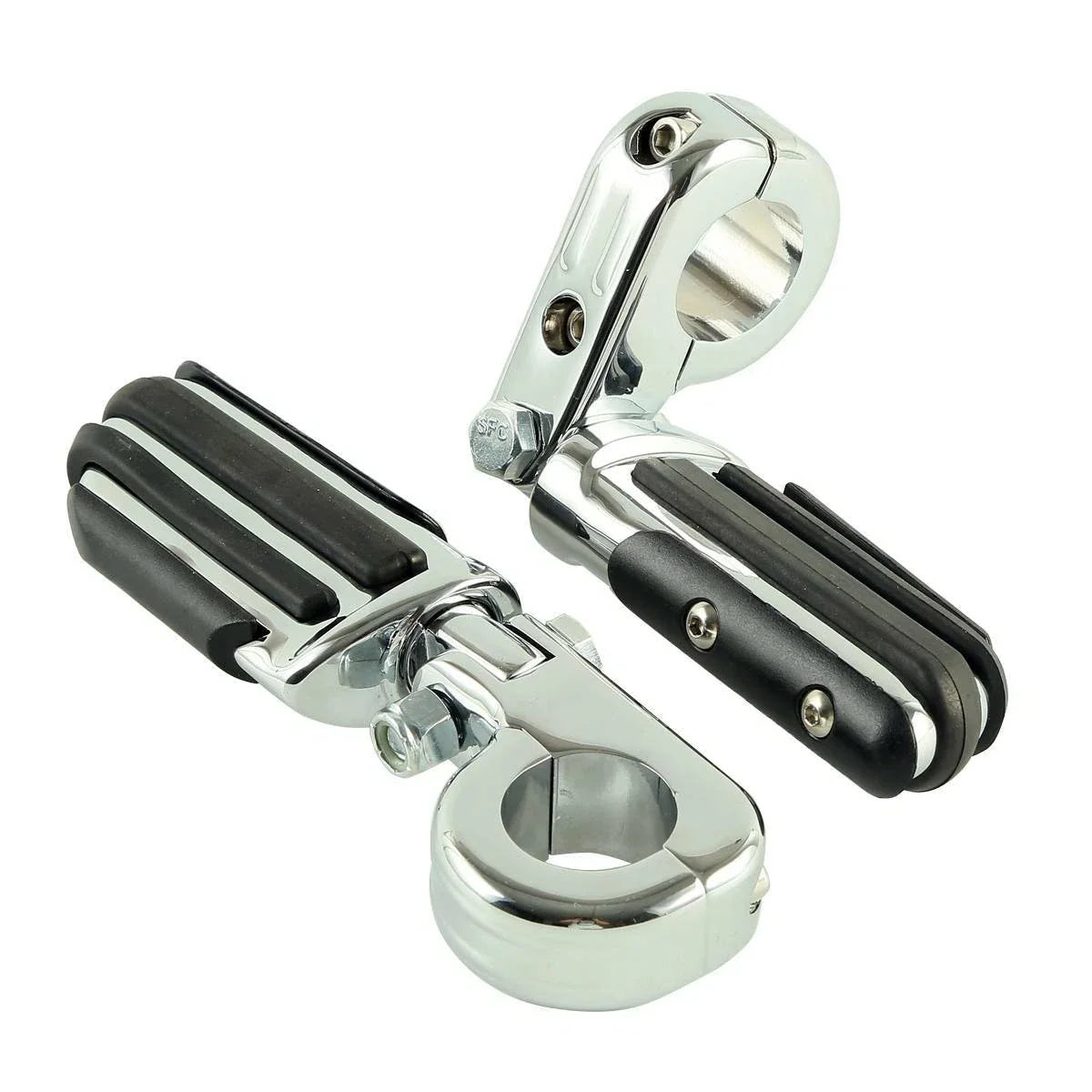 1 1/4" Chrome Highway Pilot Male Footpeg Peg Mount Clamps for Harley