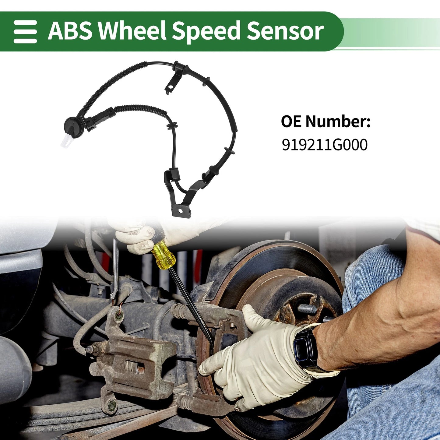 ABS Wheel Speed Sensor No. 919211G000 for Kia Rio (2006–2011)
