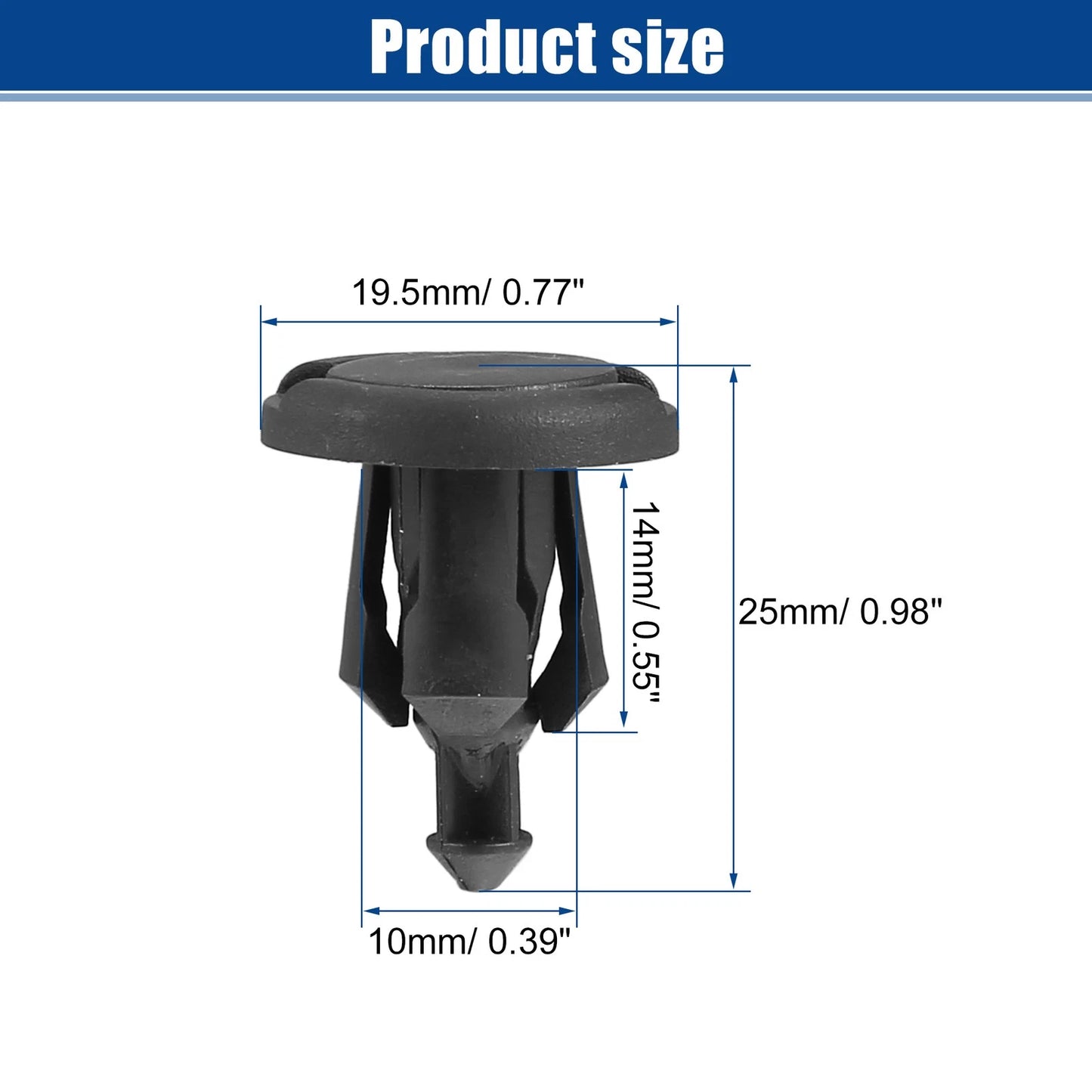 30 Pcs Bumper Retainers Clips for Honda (No. 91503SZ3003)