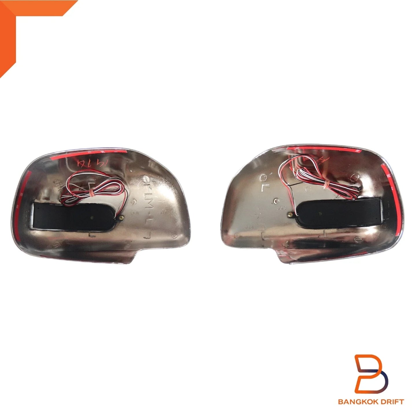 Chrome LED Mirror Cover Trim for Toyota Hilux Ute MK6 MK7 Vigo Champ (05-14)