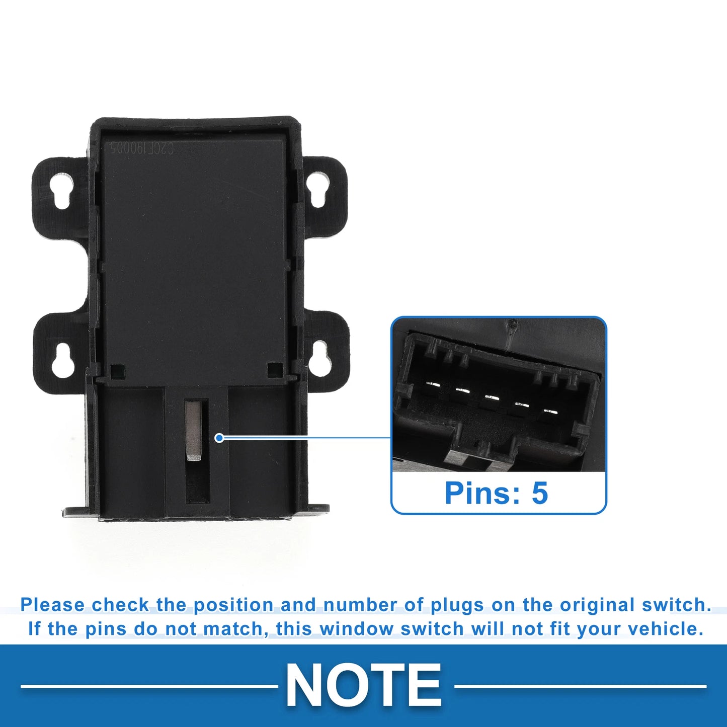 Power Window Switch for Honda Fit (2007–2008)