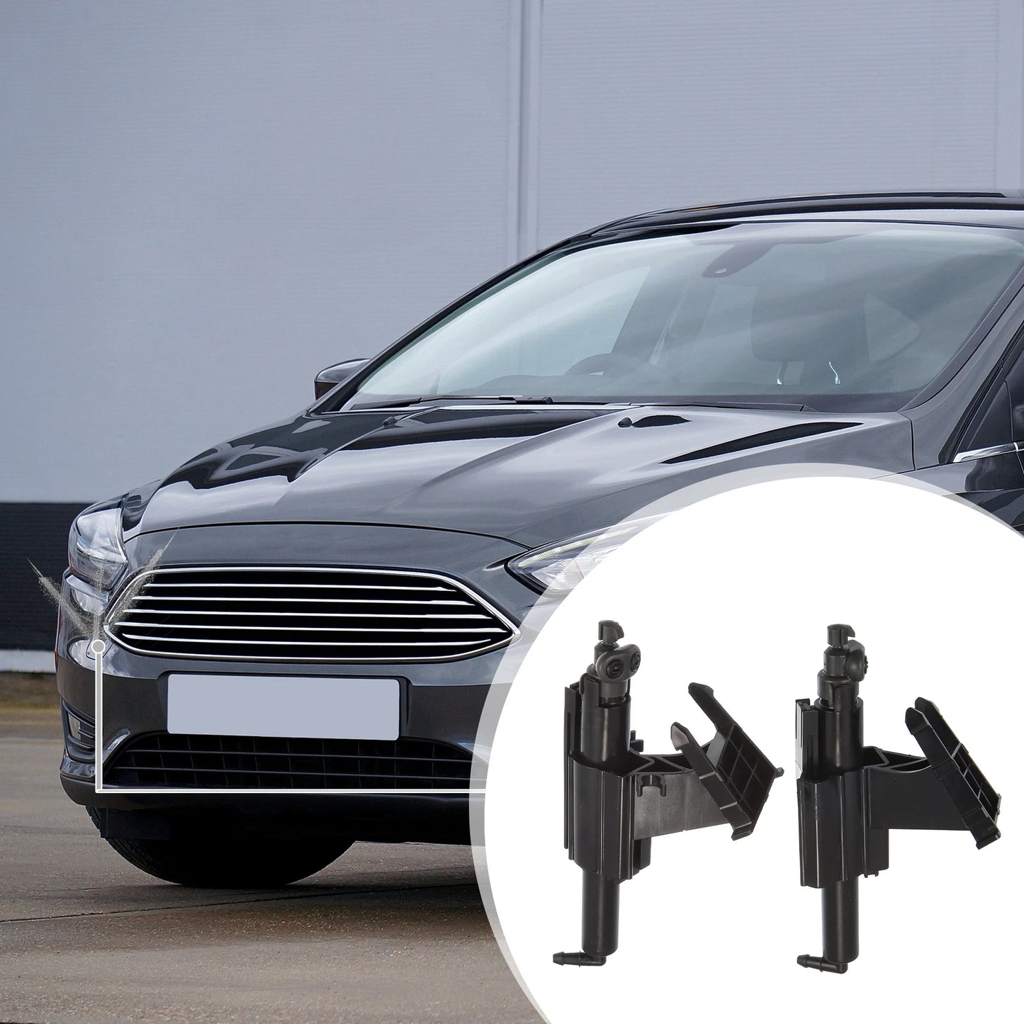 2X Headlight Washer Nozzle Jet for Ford Focus MK3 (2011–2018)