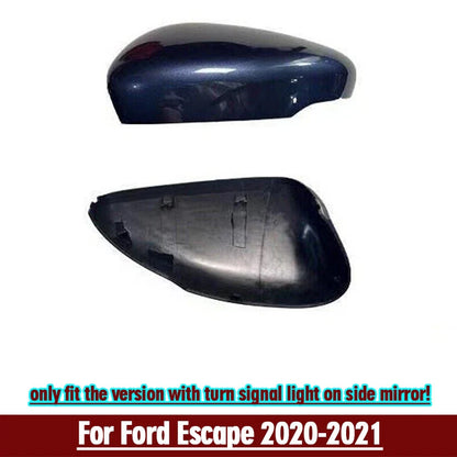 Right Blue With Turn Signal Hole Side Mirror Cover for Ford Escape (2020-2021)