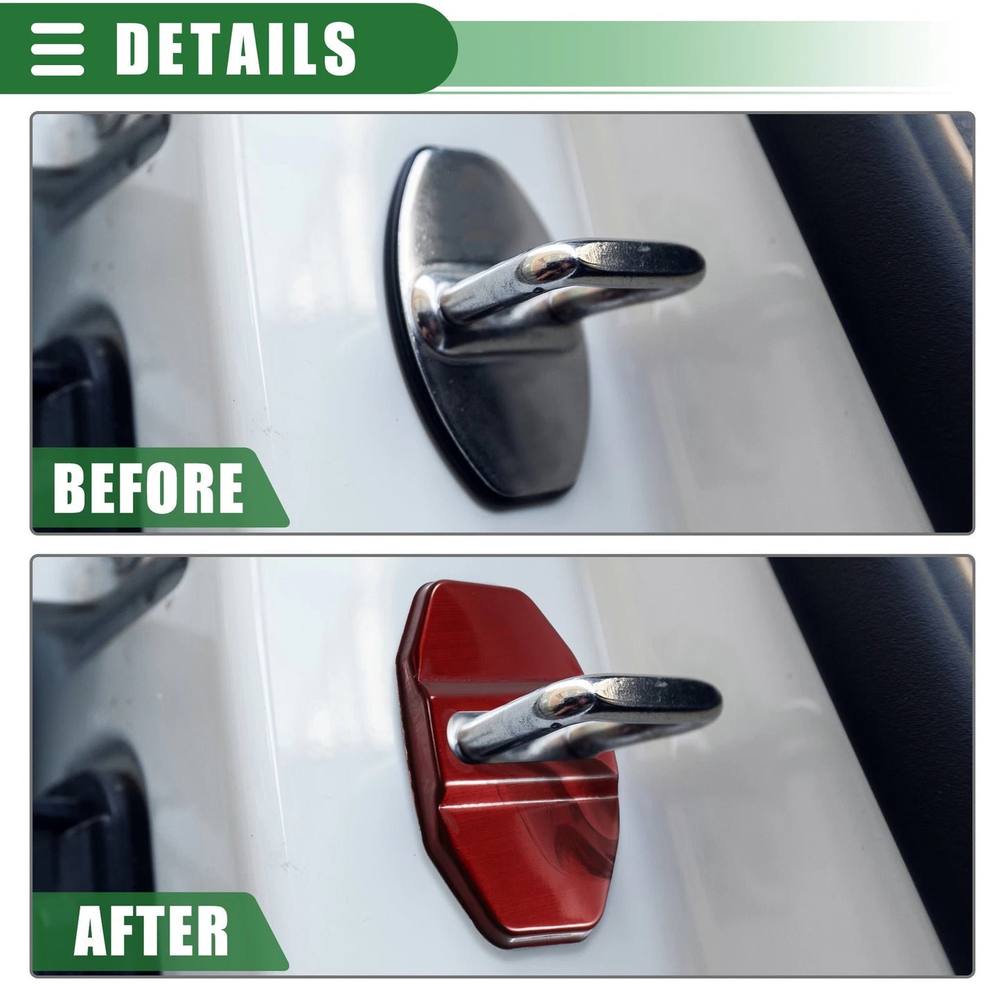 Set of 4 Car Door Latch Lock Cover Protectors for BMW 1 Series 2 Series X5