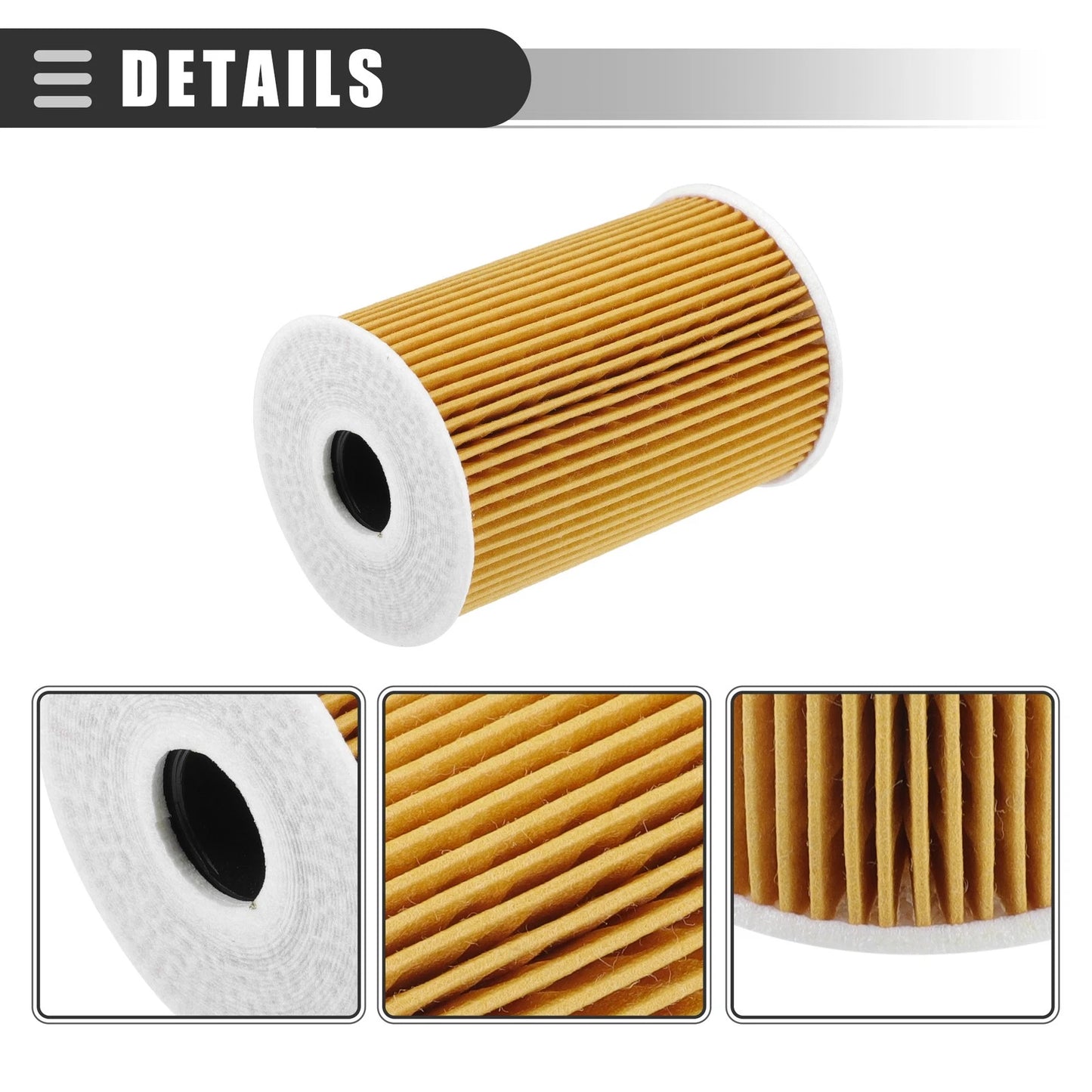 Set of 1 Engine Oil Filter for Volkswagen Passat 2.0L (2012–2015) No. 03L115562