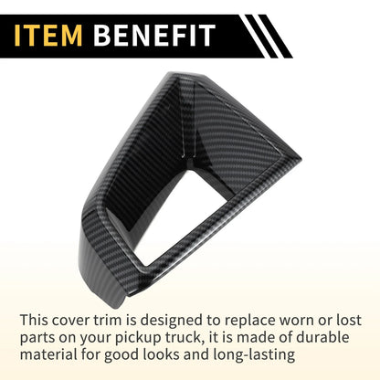 Front Side Bumper Grille Cover for Chevy Colorado (2023-2024) Carbon Fiber