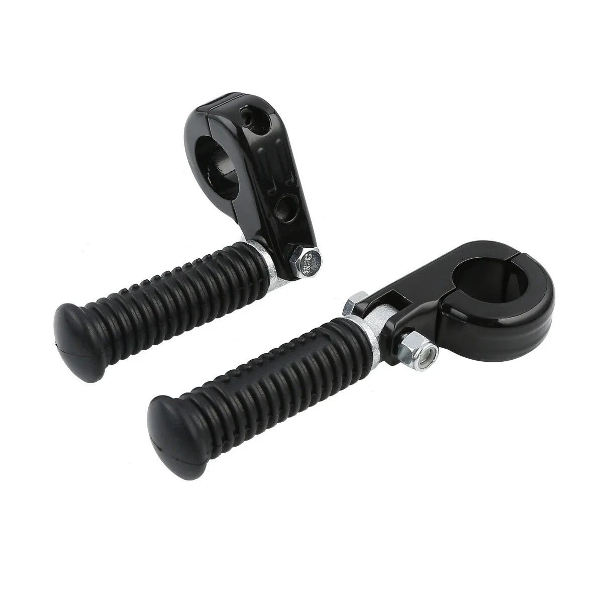 1 1/4" Black Highway Engine Guards Crash Bar Foot Pegs