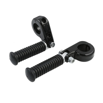 1 1/4" Black Highway Engine Guards Crash Bar Foot Pegs