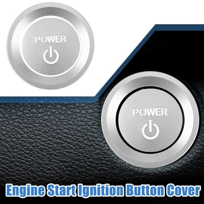 Ignition Button Sticker for Honda Accord (2018–2022) Silver Tone