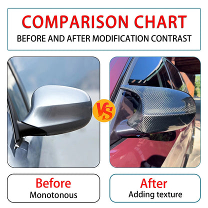 Carbon Fiber M3 Style Mirror Cover Caps for BMW E90 E92 E93 (2005–2013)