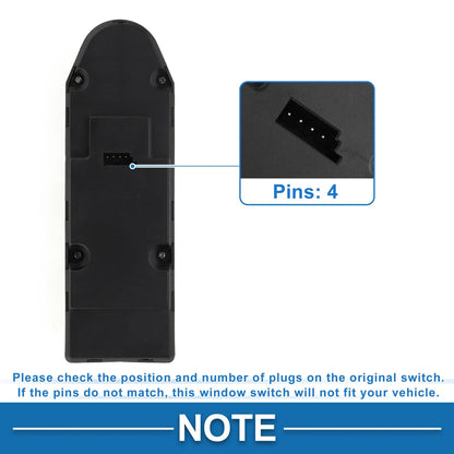 Power Window Switch Base 2.5L L6 for BMW 525i (2004 - 2005)