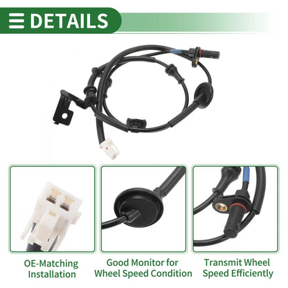 ABS Wheel Speed Sensor No. 599302V000 for Hyundai Veloster (2012–2014) Right Rear