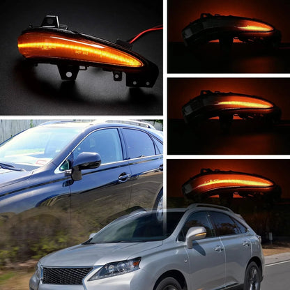 Smoked LED Side Mirror Signal Light for Lexus RX350 RX450H (2009–2015)