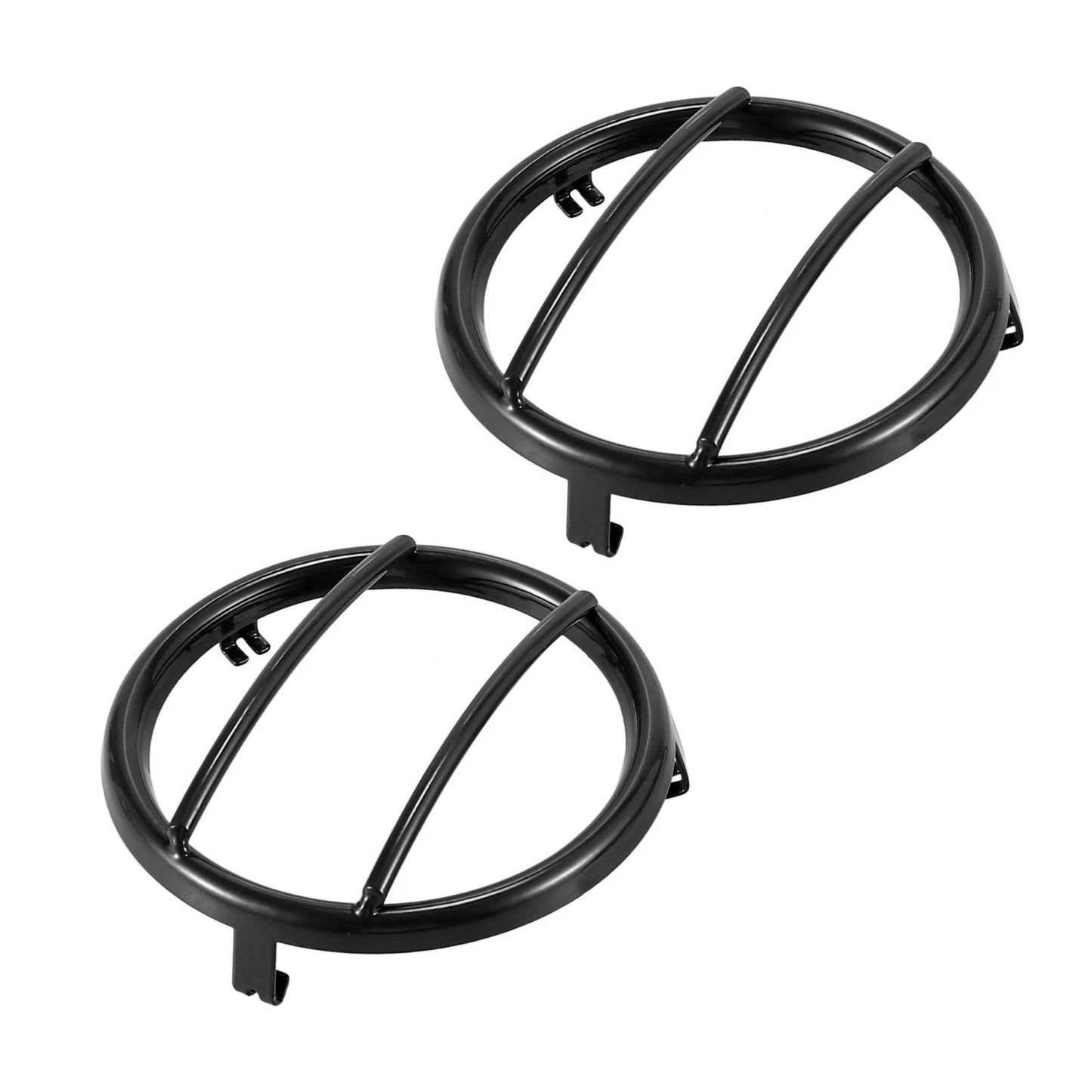1 Pair Round Turn Signal Light Grill Guard Cover for Jeep Wrangler (2007-2018)