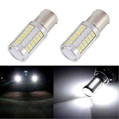 LED White Bulb / 2 x / Car Backup Reverse Light Lamp 33SMD 5630 12V
