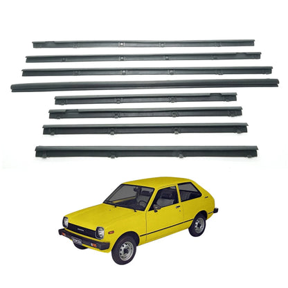 Set of 2 Door Glass Weatherstrip for Toyota Starlet (KP60–KP62)