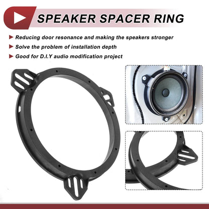 Speaker Spacer Ring Adaptor for Honda Civic 2001-2005 Rear 6.5" (2 Pcs)