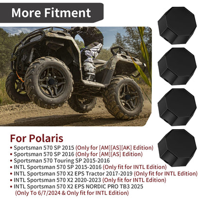 Set of 4 Center Wheel Hub Caps for Polaris Sportsman 570 (2025)