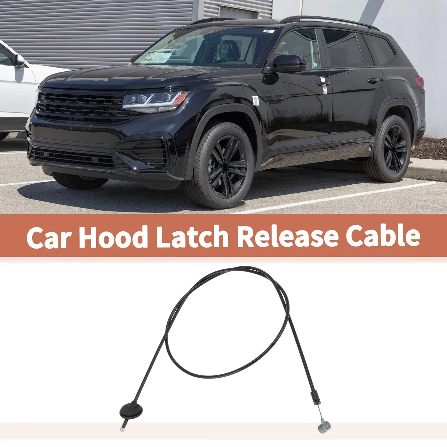 Front Hood Release Cable for Volkswagen Atlas (2020–2023) 3CM823535