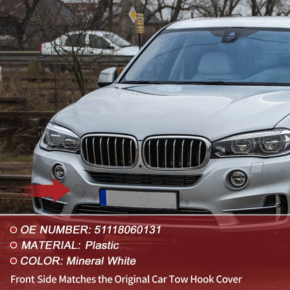 Front Tow Hook Cover for BMW X5 F15 M (2014–2018) No. 51118060131 White
