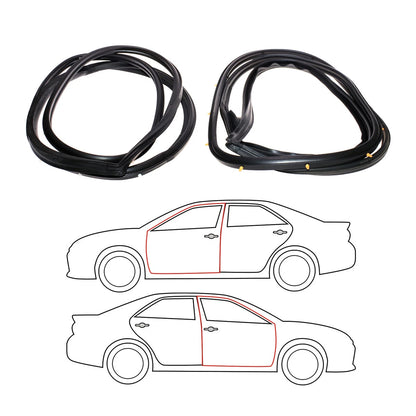 Front Door Weatherstrip Set for Mazda Capella 626 Telstar 1982-1987