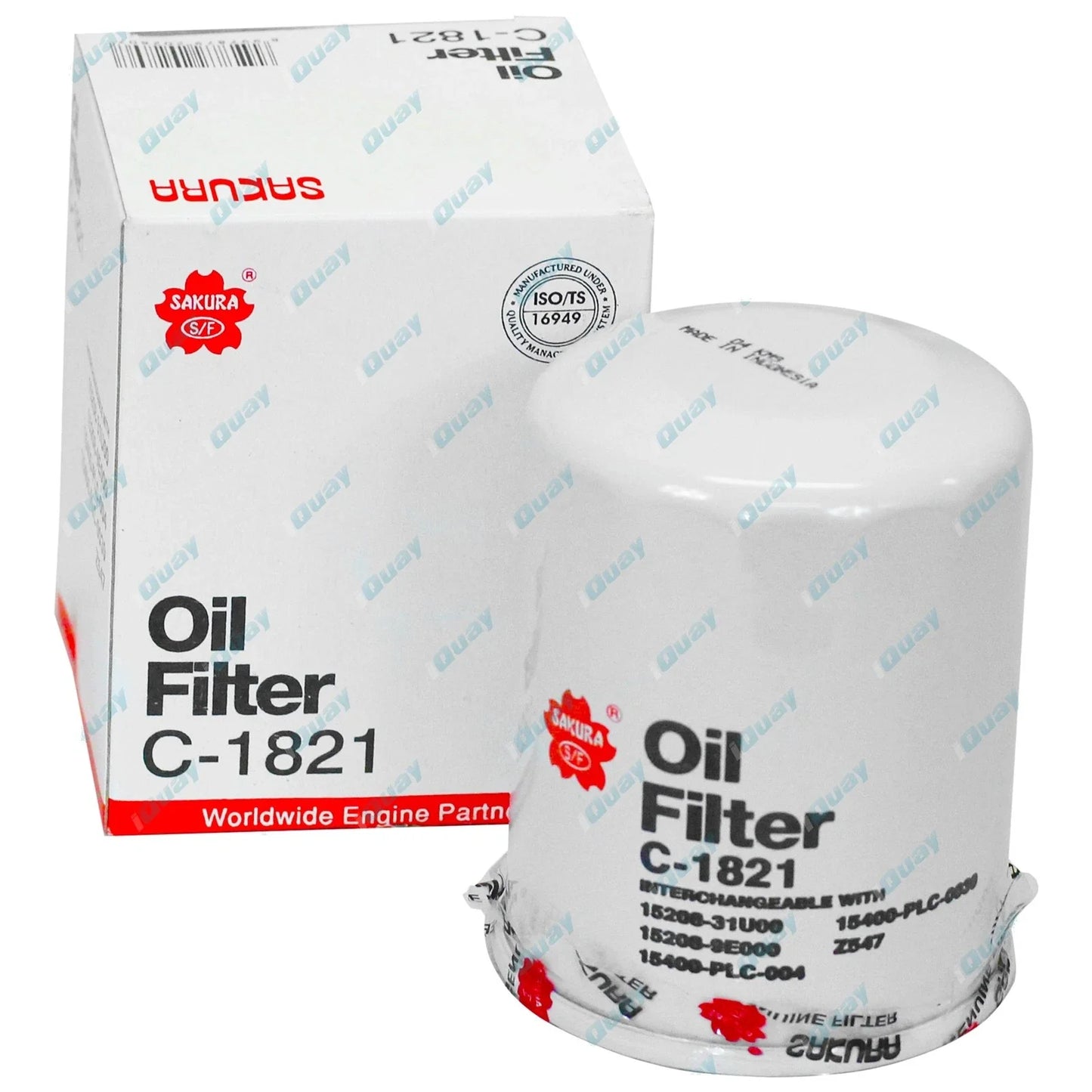 Engine Oil Filter for Nissan Maxima A32 1995-1999 6cyl VG30DE 3.0L V6 2988cc