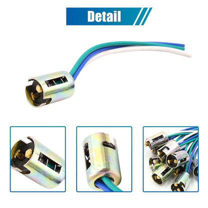 10pcs BAY15D LED Light Bulb Socket Holder for Various Vehicles