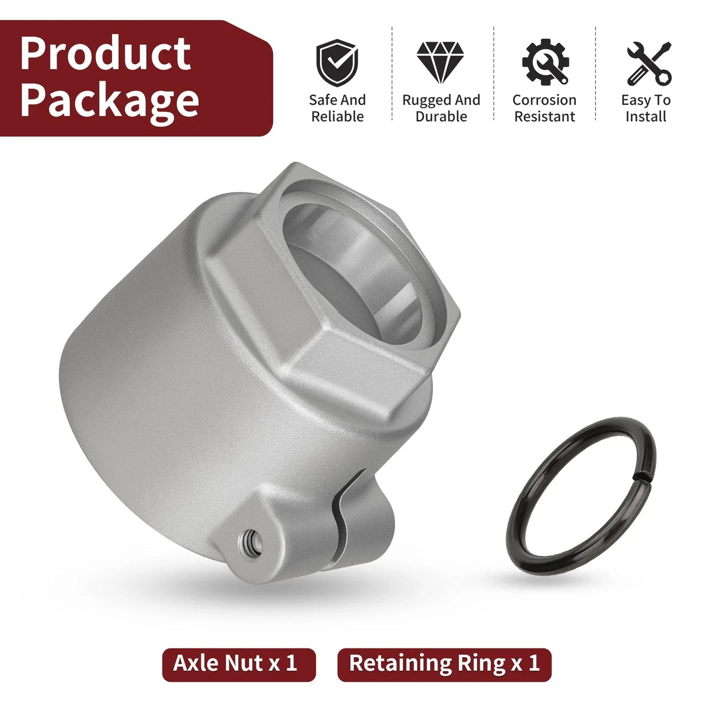 Axle Nut & Retaining Ring for Polaris Trail Blazer 330 (2011–2013)