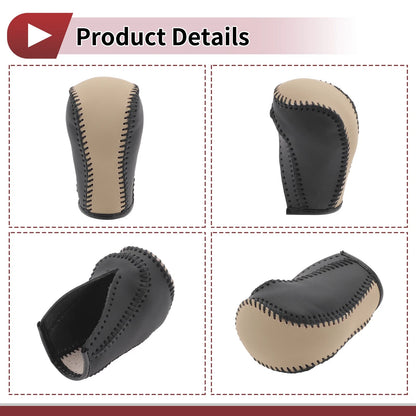 1 Pc Gear Shift Knob Cover for Mazda CX-5 (2013–2014) Black Beige