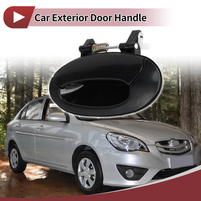 Car Exterior Door Handle for Hyundai Elantra (Rear Left, 8365029001) Black ABS
