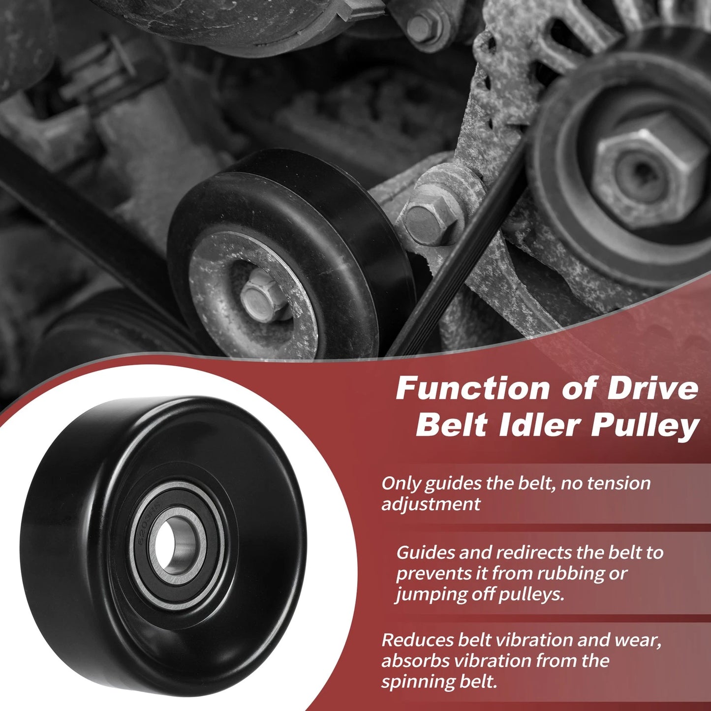 Accessory Drive Belt Idler Pulley for Dodge Ram 1500 2500 3500
