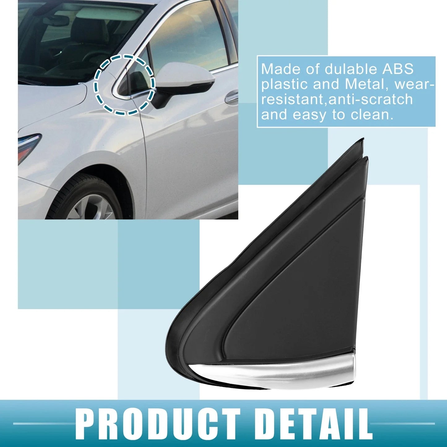 Mirror Corner Fender Triangle Covers for Chevrolet