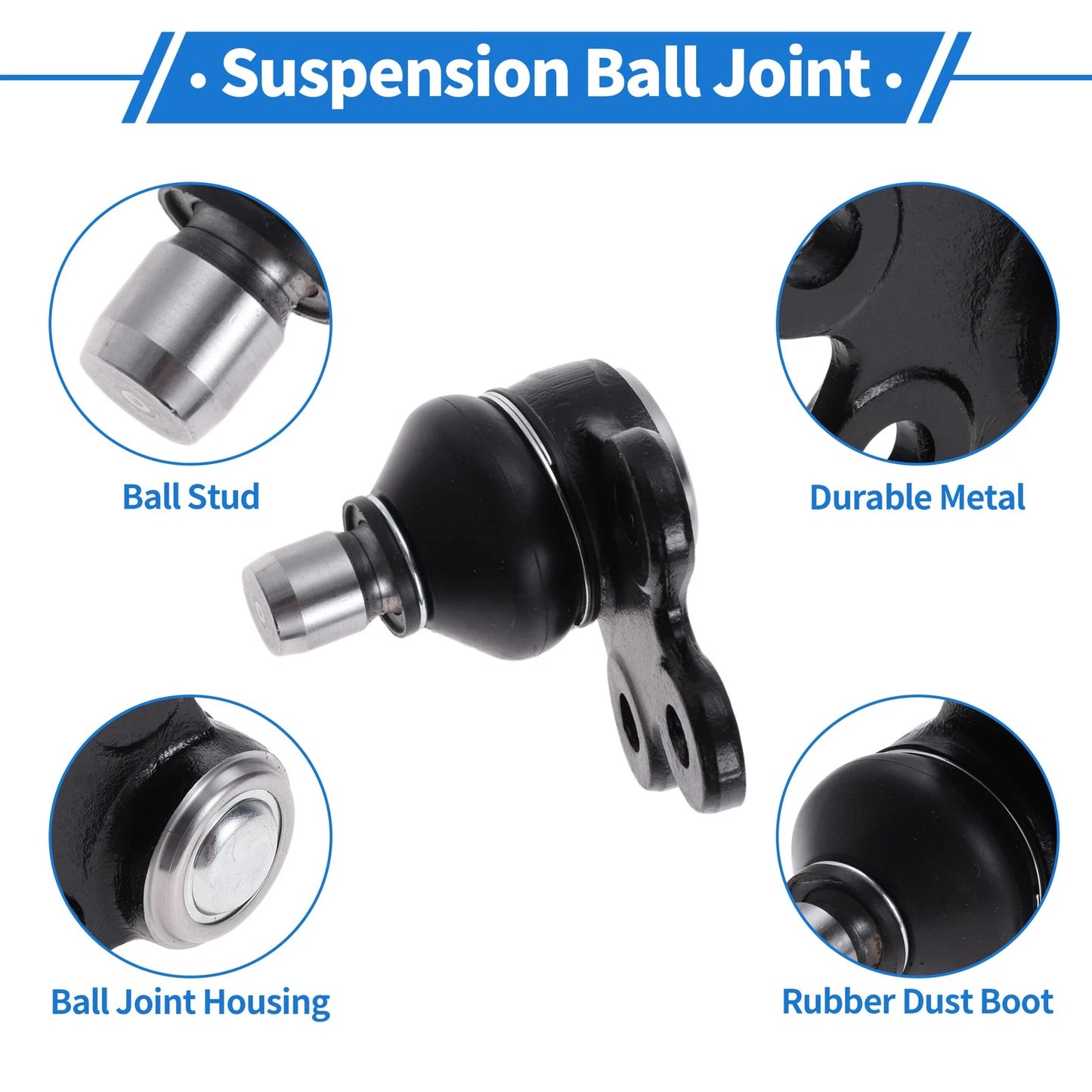 2 Pcs Front Upper Ball Joints for Buick Encore (2013–2022) MS50563/BJ55095XL