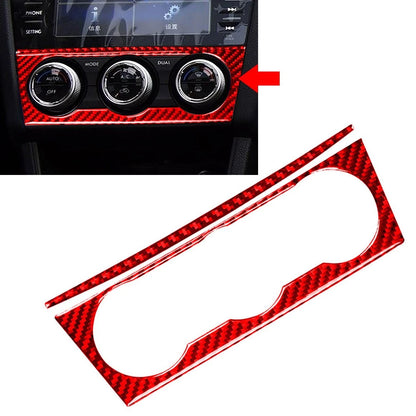 Carbon Fiber Air Conditioner Switch Knob Cover Trim for Subaru WRX (2015–2021)