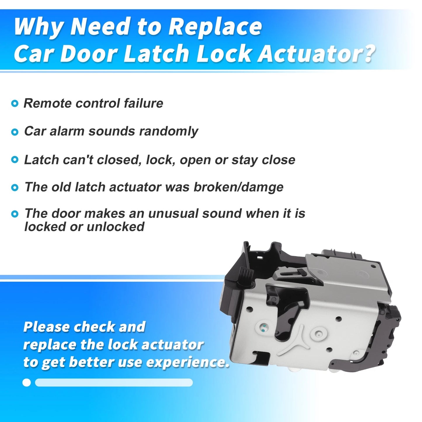 6L8Z7826413A Rear Left Power Door Lock Actuator for Ford Escape (2005–2007)