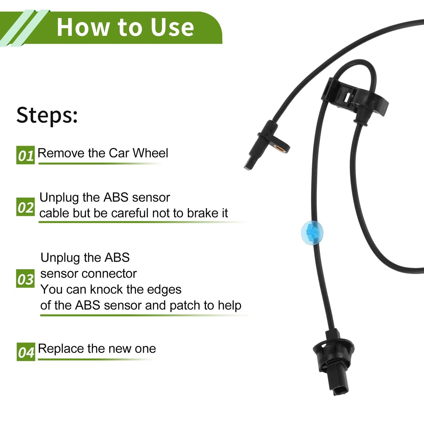 ABS Wheel Speed Sensor for Acura MDX 2014-2020 1 x Front Left Sensor