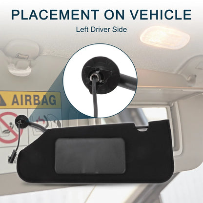 Car Sun Visor with Mirror & Light for Chevrolet Corvette (2014-2019)