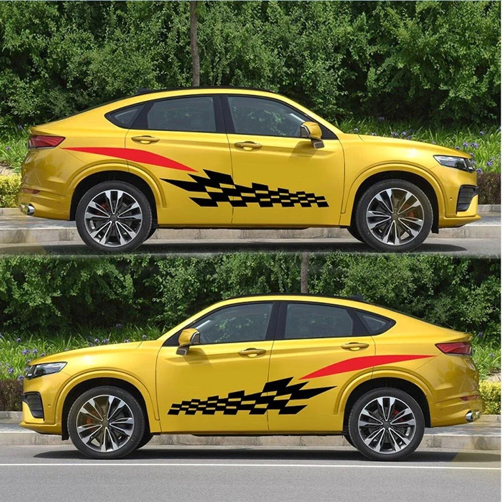 Eye Catching Racing Side Stripes Decal Vinyl Stickers for Cars and Trucks