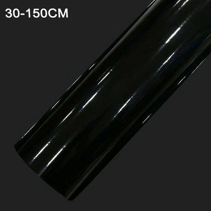 Gloss Black Vinyl Wrap Film Car Sticker Decal With Air Bubble