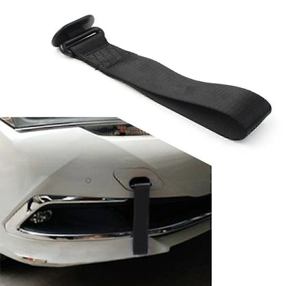 Black Tow Towing Strap Belt Rope for Universal Car Rear/Front Bumper