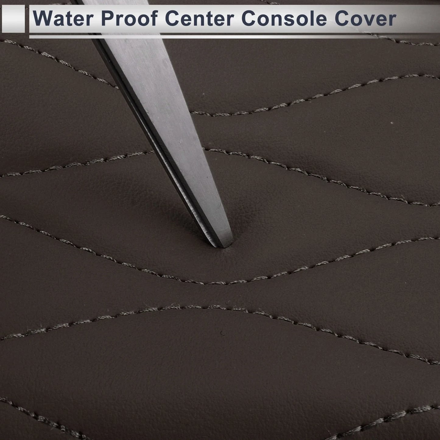 Center Console Cover with Storage Bag for BMW 5 Series (2011-2017) Dark Brown