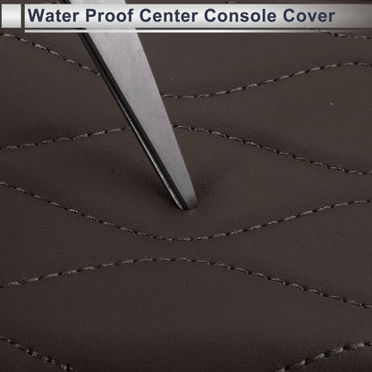 Center Console Cover with Storage Bag for BMW 5 Series (2011-2017) Dark Brown