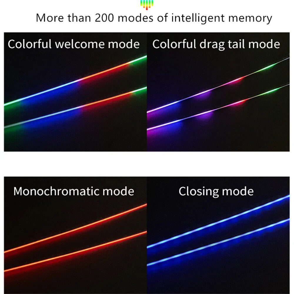 64 Color LED Atmosphere Lights for Car SUV - Bluetooth Control