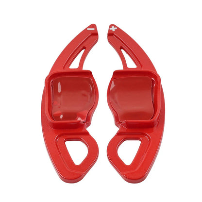 Red Steering Wheel Paddle Shifter Extensions for VW Golf Jetta Passat Polo