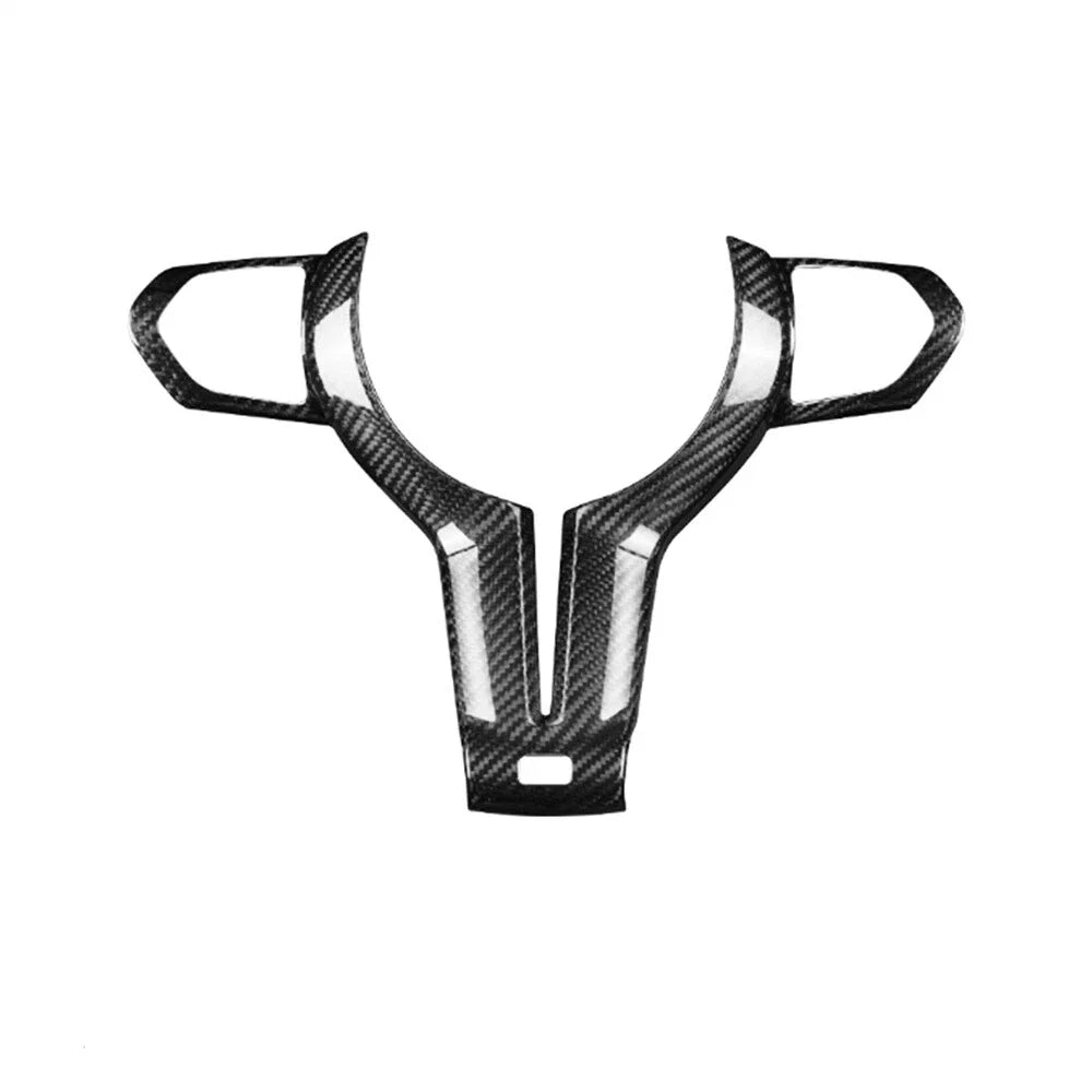 1x Carbon Fiber Steering Wheel Cover for BMW M2 M3 M5 M6 (2014-2021)